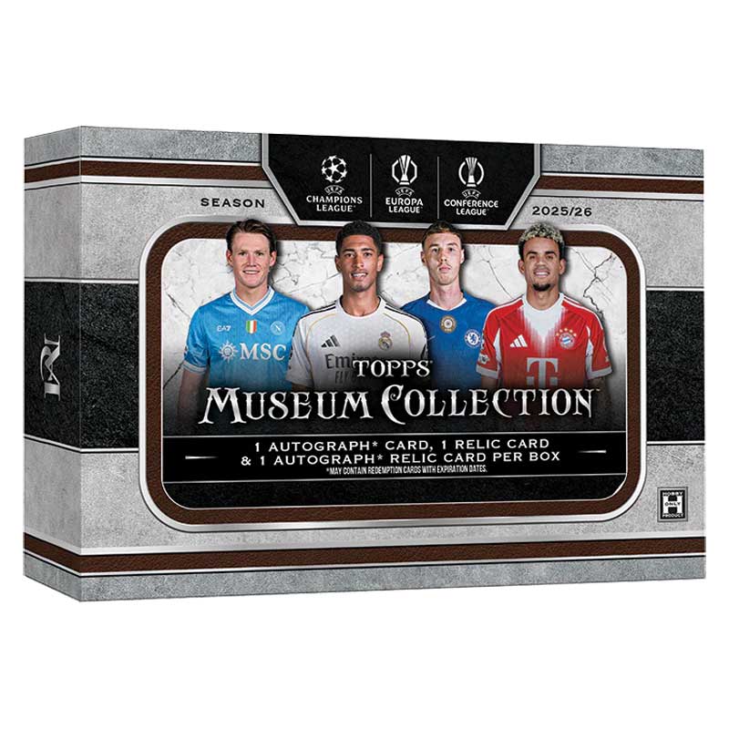 [MAX 1 PER HUSHÅLL] FÖRKÖP: Hel Box 2026 Topps UEFA Club Competitions Champions League Museum Collection (Preliminär release 18 september 2026)