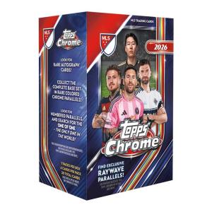 PRE-BUY: Sealed VALUE Box 2026 Topps Major League Soccer Chrome Soccer MLS (Preliminary release September 10:th 2026)