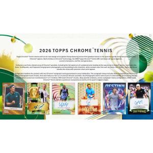 1st Paket 2026 Topps Tennis Chrome Hobby (8 cards)