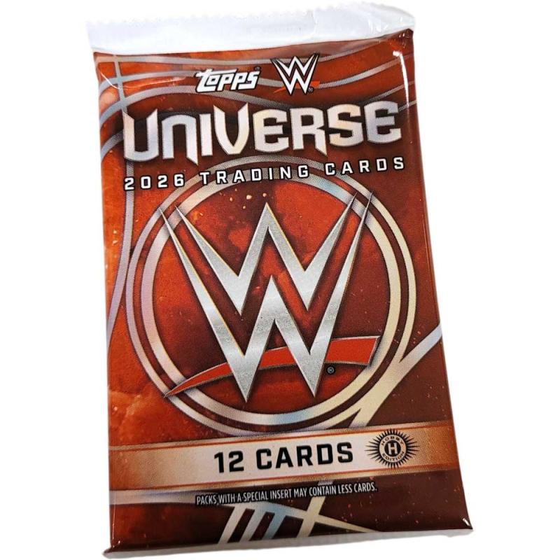 1st Paket 2026 Topps Universe WWE Wrestling Hobby (12 Kort)