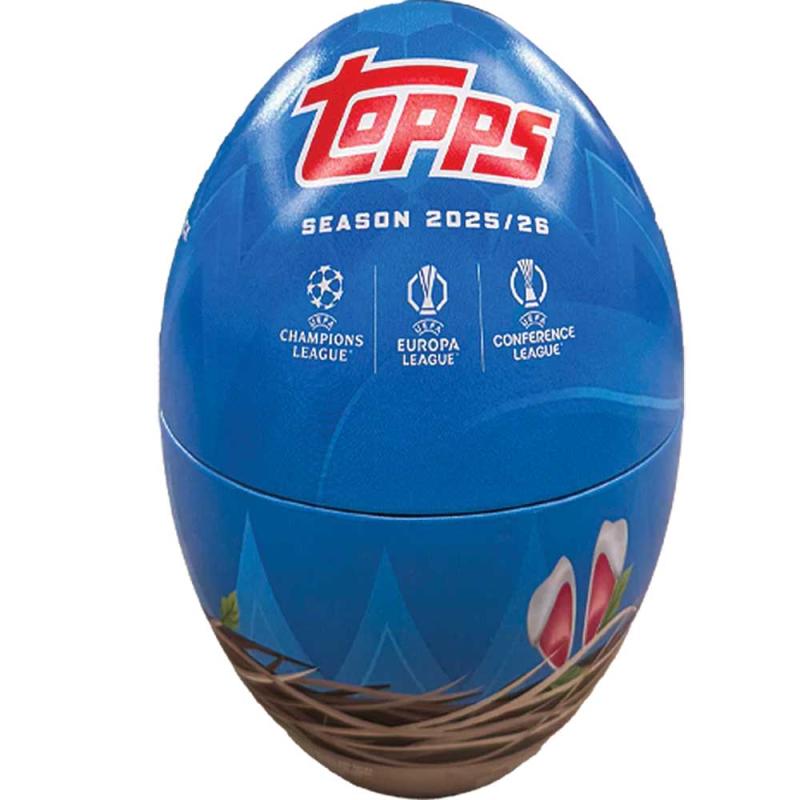 Spring Tin (59 Kort) 2025-26 Topps UCC FLAGSHIP Soccer (Slumpad färg)