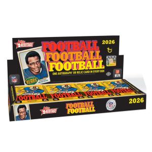Hel Box 2026 Topps Heritage NFL Football Hobby [20 Paket]