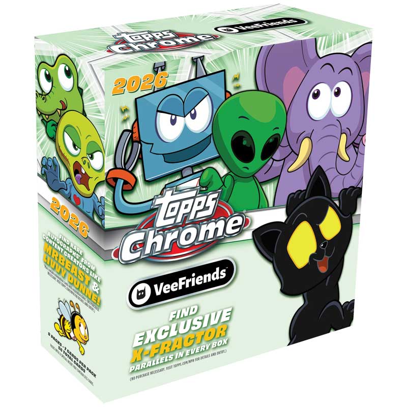 Hel MEGA Box 2026 Topps Chrome VeeFriends (8 Paket)