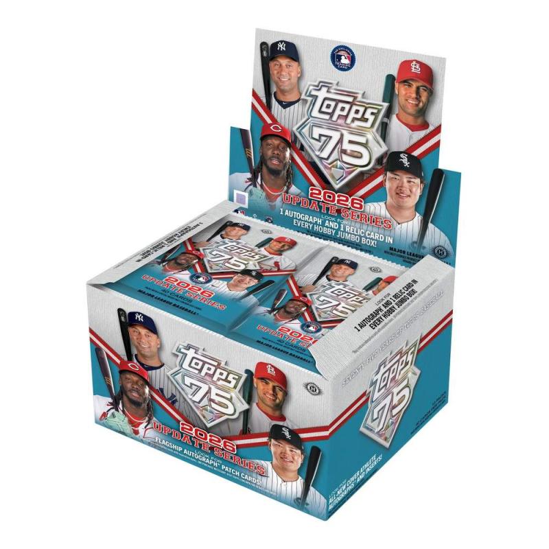 Hel JUMBO Box 2026 Topps Baseball MLB Update Series (10 Paket)