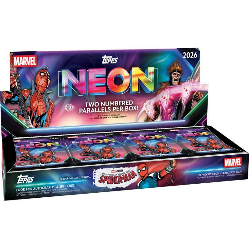 Hel Box 2026 Topps Marvel Neon Hobby (20 paket)
