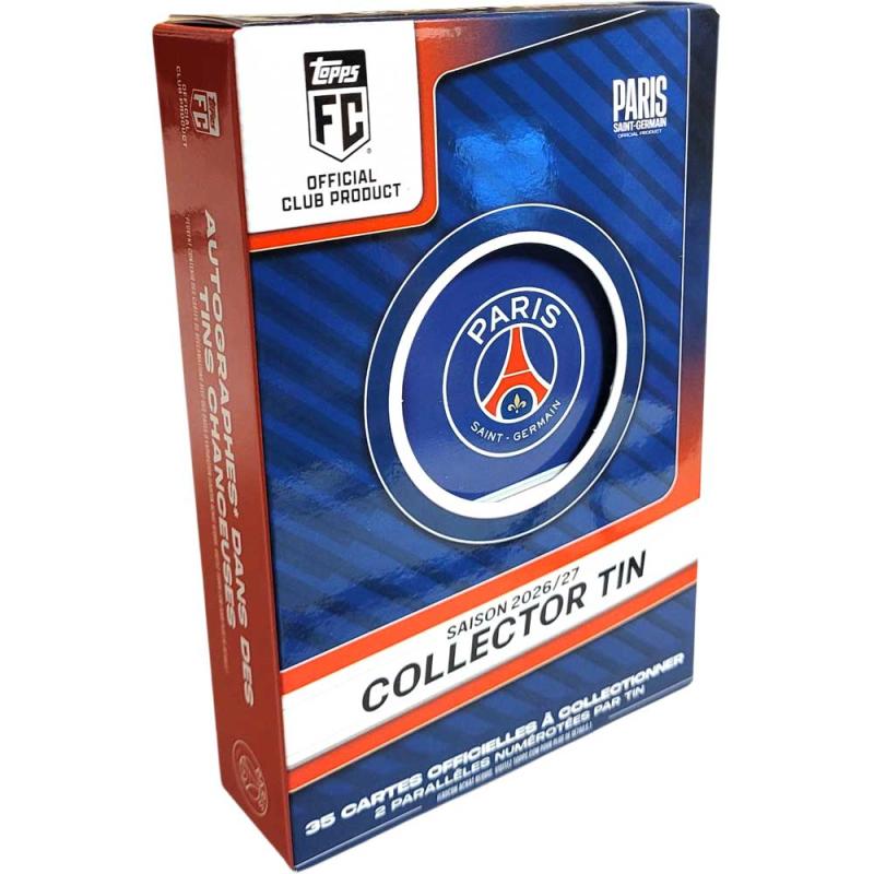 PRE-BUY: Sealed Tin 2026-27 Topps Paris Saint German PSG – Collector Tin (Preliminary release October 23:rd 2026)