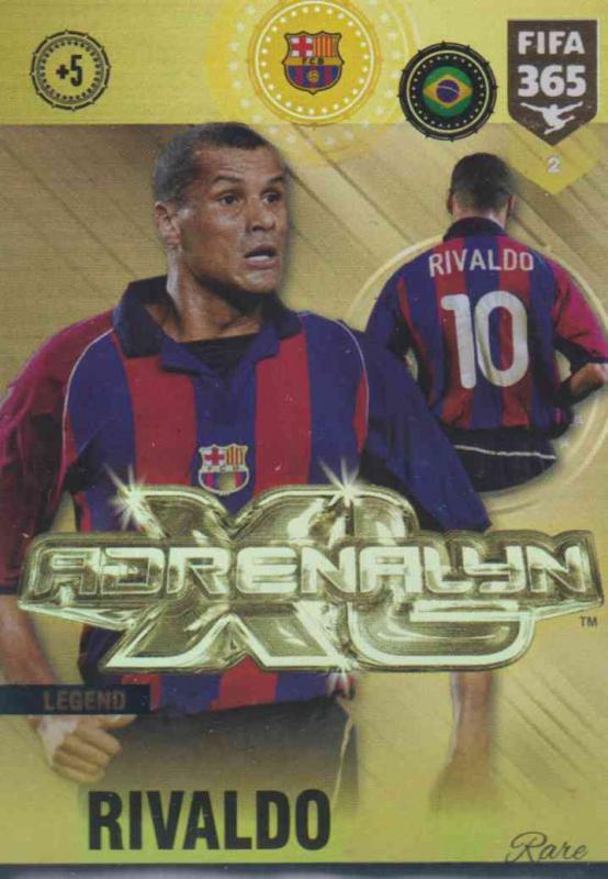 Adrenalyn XL FIFA 365 2019 - 002 Rivaldo (FC Barcelona) AXL Legend