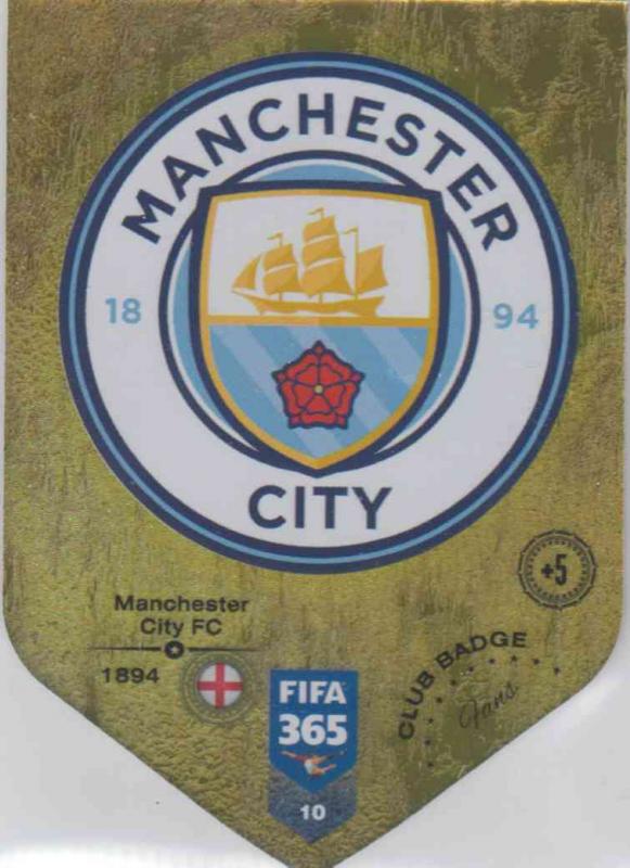 Adrenalyn XL FIFA 365 2019 - 010  Club Badge (Manchester City FC) Club Badge