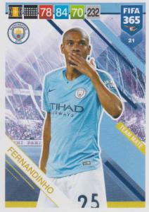 Adrenalyn XL FIFA 365 2019 - 021  Fernandinho (Manchester City FC) Team Mate