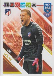 Adrenalyn XL FIFA 365 2019 - 034  Jan Oblak (Atlético de Madrid) Team Mate