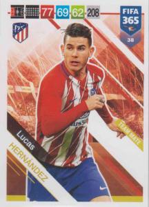 Adrenalyn XL FIFA 365 2019 - 038  Lucas Hernández (Atlético de Madrid) Team Mate