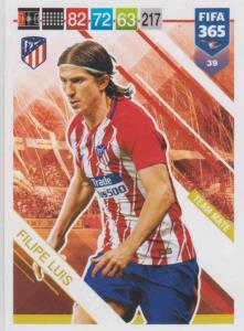 Adrenalyn XL FIFA 365 2019 - 039  Filipe Luis (Atlético de Madrid) Team Mate