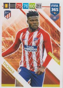Adrenalyn XL FIFA 365 2019 - 041  Thomas (Atlético de Madrid) Team Mate