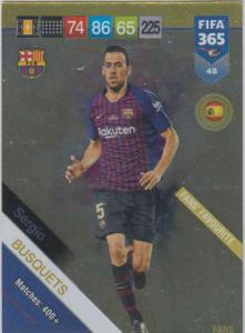 Adrenalyn XL FIFA 365 2019 - 048  Sergio Busquets (FC Barcelona) Fans' Favourite