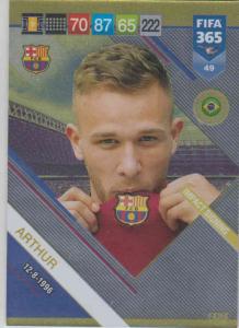 Adrenalyn XL FIFA 365 2019 - 049  Arthur (FC Barcelona) Impact Signing