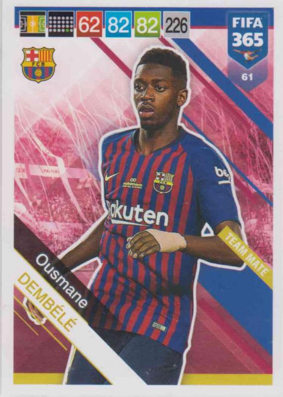 Adrenalyn XL FIFA 365 2019 - 061  Ousmane Dembélé (FC Barcelona) Team Mate