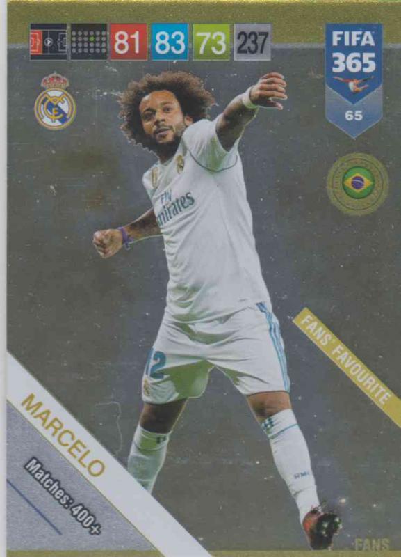 Adrenalyn XL FIFA 365 2019 - 065  Marcelo (Real Madrid CF) Fans' Favourite