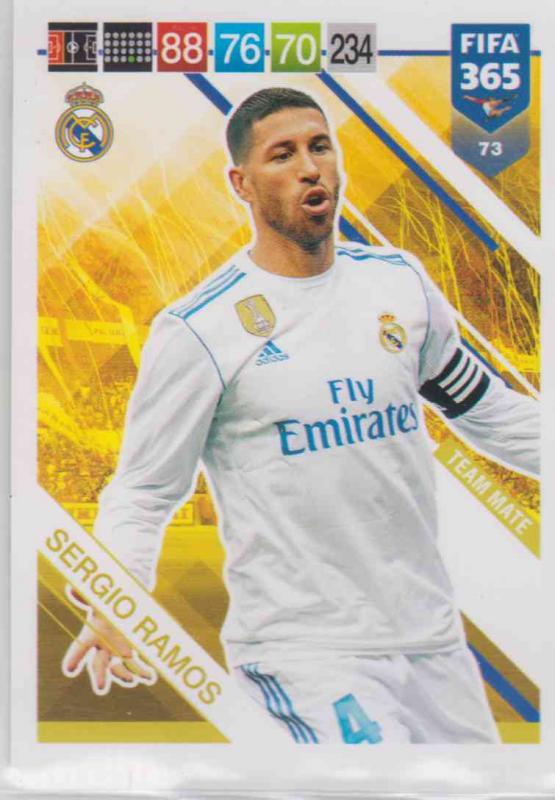 Adrenalyn XL FIFA 365 2019 - 073  Sergio Ramos (Real Madrid CF) Team Mate