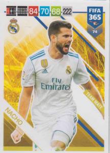 Adrenalyn XL FIFA 365 2019 - 074  Nacho (Real Madrid CF) Team Mate