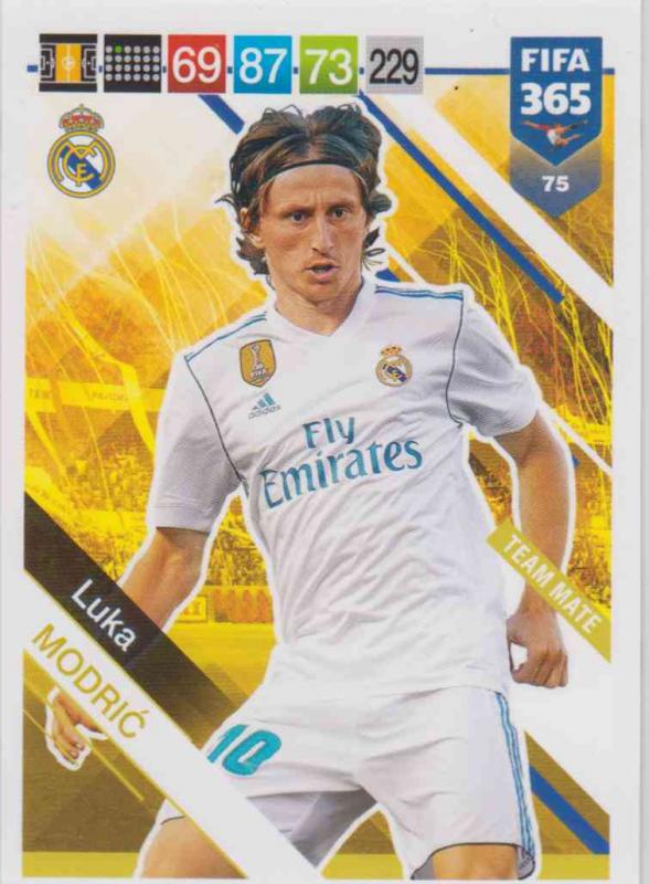 Adrenalyn XL FIFA 365 2019 - 075  Luka Modrić (Real Madrid CF) Team Mate
