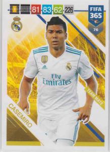 Adrenalyn XL FIFA 365 2019 - 076  Casemiro (Real Madrid CF) Team Mate
