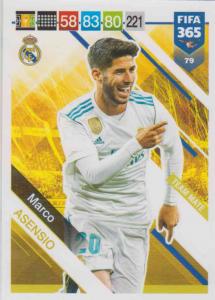 Adrenalyn XL FIFA 365 2019 - 079  Marco Asensio (Real Madrid CF) Team Mate