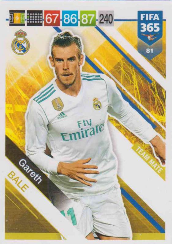 Adrenalyn XL FIFA 365 2019 - 081  Gareth Bale (Real Madrid CF) Team Mate