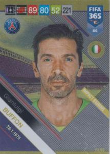 Adrenalyn XL FIFA 365 2019 - 086  Gianluigi Buffon (Paris Saint Germain) Impact Signing
