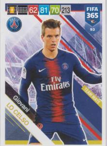 Adrenalyn XL FIFA 365 2019 - 093  Giovani Lo Celso (Paris Saint Germain) Team Mate