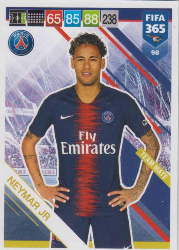 Adrenalyn XL FIFA 365 2019 - 098  Neymar Jr (Paris Saint Germain) Team Mate