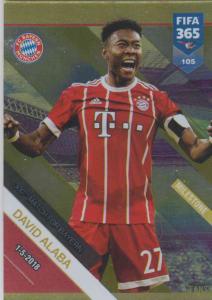 Adrenalyn XL FIFA 365 2019 - 105  David Alaba 200 Matches for Bayern (FC Bayern München) Milestone