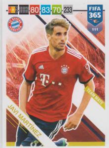 Adrenalyn XL FIFA 365 2019 - 111  Javi Martínez (FC Bayern München) Team Mate