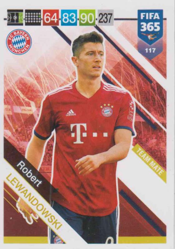 Adrenalyn XL FIFA 365 2019 - 117  Robert Lewandowski (FC Bayern München) Team Mate