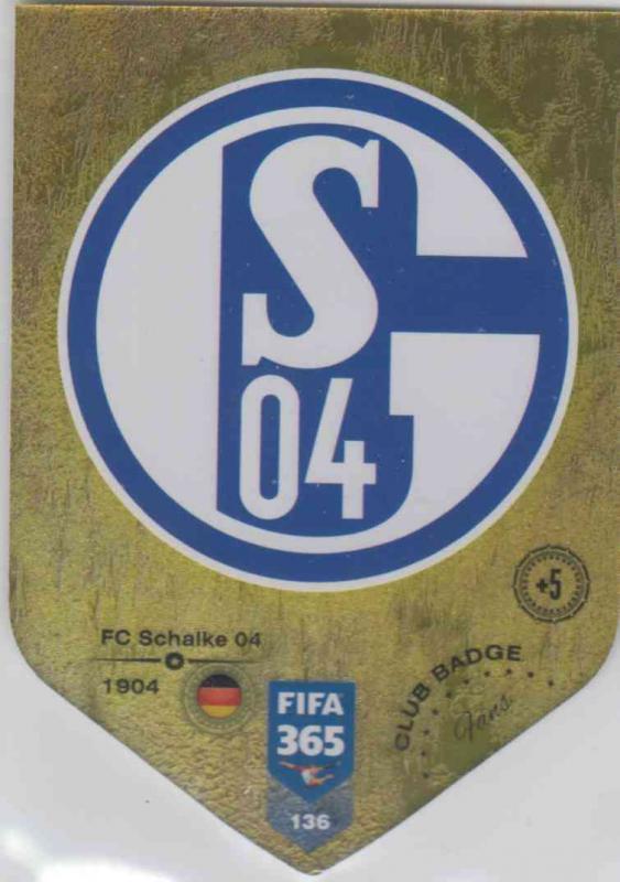 Adrenalyn XL FIFA 365 2019 - 136  Club Badge (FC Schalke 04) Club Badge