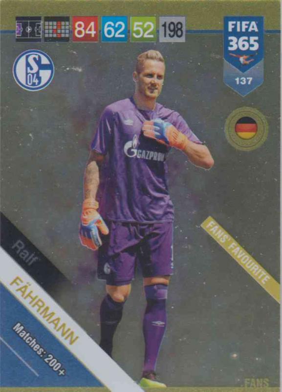 Adrenalyn XL FIFA 365 2019 - 137  Ralf Fährmann (FC Schalke 04) Fans' Favourite