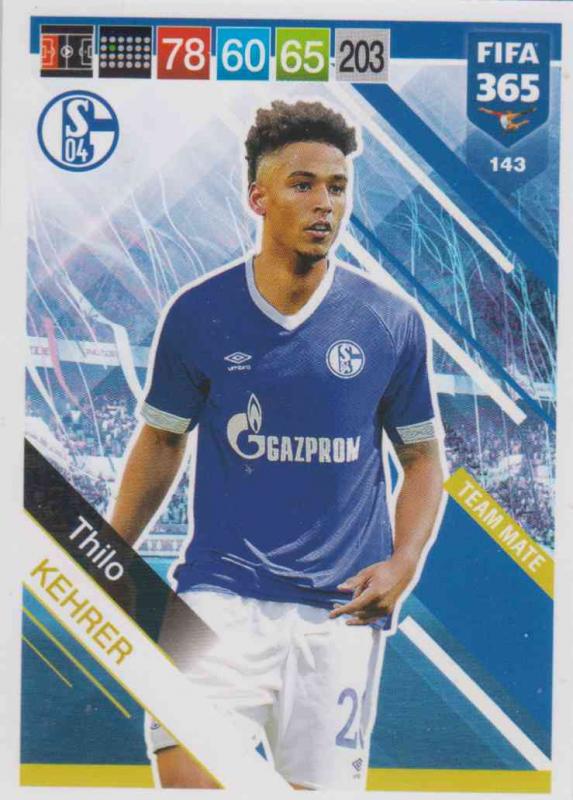 Adrenalyn XL FIFA 365 2019 - 143  Thilo Kehrer (FC Schalke 04) Team Mate