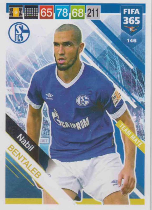 Adrenalyn XL FIFA 365 2019 - 146  Nabil Bentaleb (FC Schalke 04) Team Mate