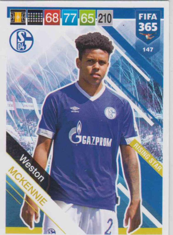 Adrenalyn XL FIFA 365 2019 - 147  Weston McKennie (FC Schalke 04) Rising Star