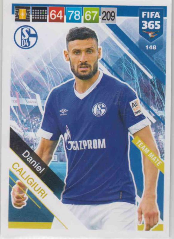 Adrenalyn XL FIFA 365 2019 - 148  Daniel Caligiuri (FC Schalke 04) Team Mate