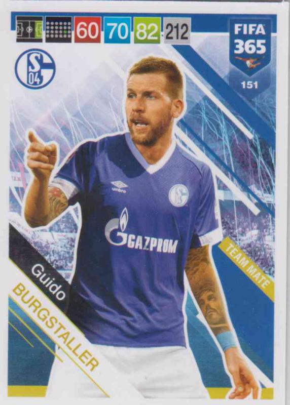 Adrenalyn XL FIFA 365 2019 - 151  Guido Burgstaller (FC Schalke 04) Team Mate