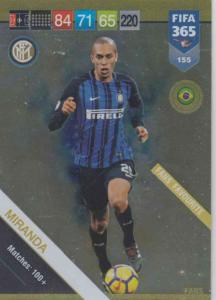 Adrenalyn XL FIFA 365 2019 - 155  Miranda (FC Internazionale) Fans' Favourite