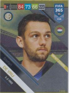 Adrenalyn XL FIFA 365 2019 - 156  Stefan de Vrij (FC Internazionale) Impact Signing