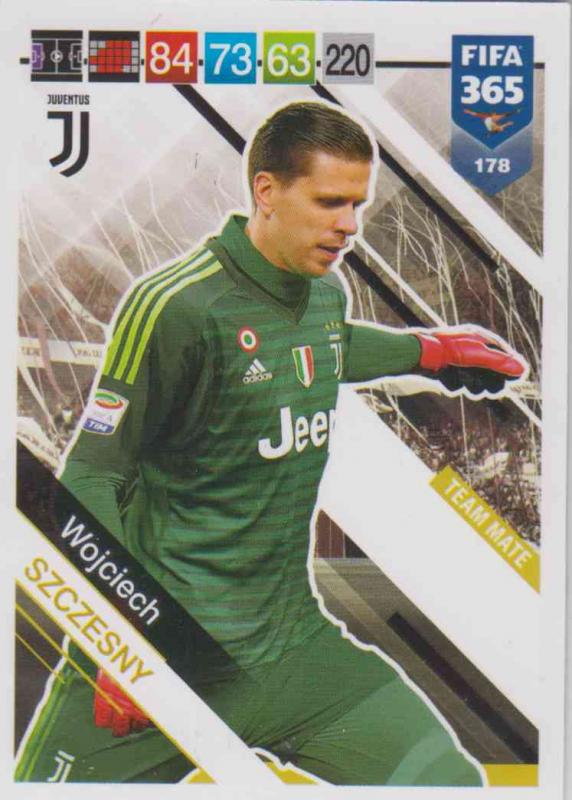 Adrenalyn XL FIFA 365 2019 - 178  Wojciech Szczesny (Juventus) Team Mate