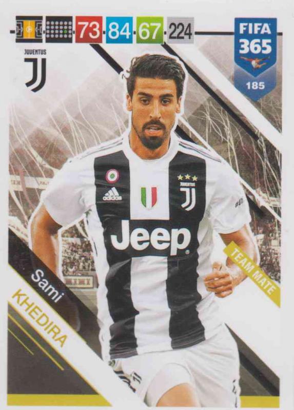 Adrenalyn XL FIFA 365 2019 - 185  Sami Khedira (Juventus) Team Mate