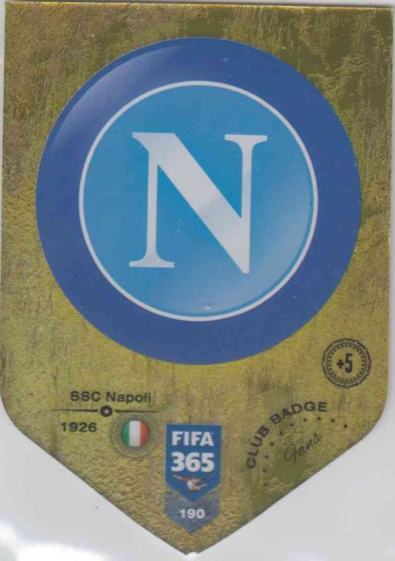 Adrenalyn XL FIFA 365 2019 - 190  Club Badge (SSC Napoli) Club Badge