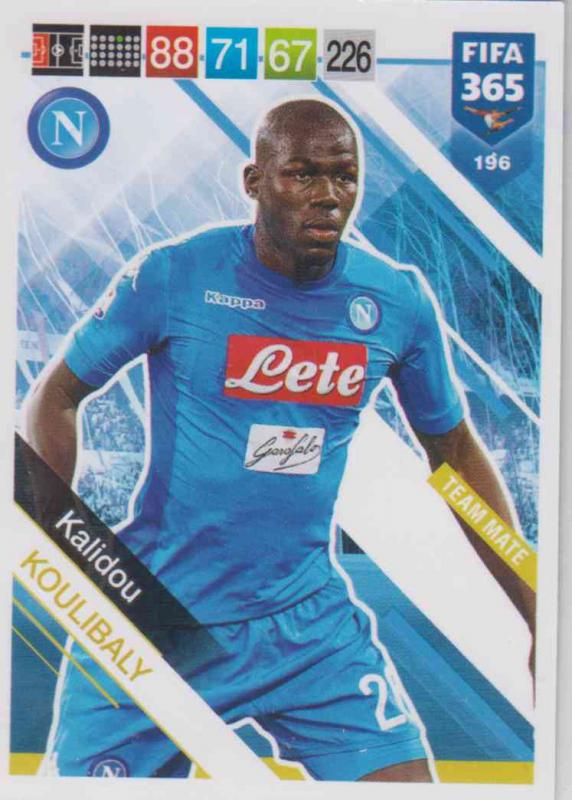 Adrenalyn XL FIFA 365 2019 - 196  Kalidou Koulibaly (SSC Napoli) Team Mate