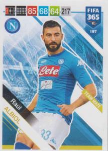 Adrenalyn XL FIFA 365 2019 - 197  Raúl Albiol (SSC Napoli) Team Mate