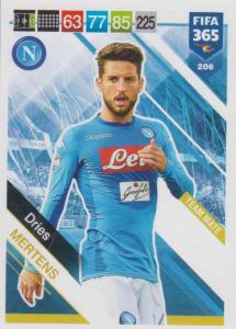Adrenalyn XL FIFA 365 2019 - 206  Dries Mertens (SSC Napoli) Team Mate