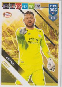 Adrenalyn XL FIFA 365 2019 - 214  Jeroen Zoet (PSV Eindhoven) Team Mate
