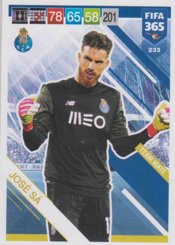 Adrenalyn XL FIFA 365 2019 - 233  José Sá (FC Porto) Team Mate